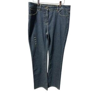 Van Heusen Women’s Jeans 10 Bootcut Blue Dusk Wash  NWT Long Inseam!